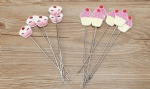 Cake Tester with Resin Decorative Grip for Cake, Bread, Cupcake, Muffin, Dishwasher Safe, Colorful Grip