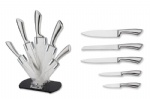 good quality stianless steel kitchen knife set with arylic block