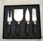 Promotion Product Cheese Knife Set In Black Gift Box