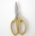 strong kitchen scissors materail Aluminum alloy gold color