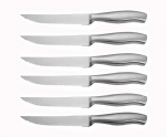 6PCS Sharp Steak Knives With Hollow Handle