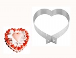 6 Inch-11 Inch Stainless Steel Heart Shape Cake Mould Adjustable Size